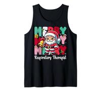 Merry Respiratory Therapist Pulmonologist Santa Christmas Tank Top