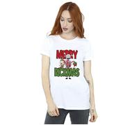 Merry Rickmas Cotton Boyfriend T-Shirt Rick & Morty White XXL