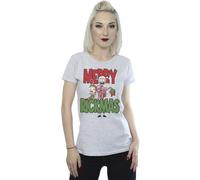 Merry Rickmas Cotton T-Shirt Rick & Morty Grey S