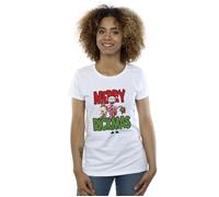 Merry Rickmas Cotton T-Shirt Rick & Morty White XXL