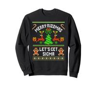 Merry Rizzmas Let's Get Sigma Ironic Christmas Brainrot Meme Sweatshirt
