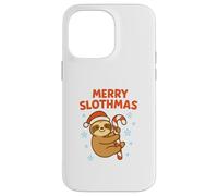 Merry Slothmas Kids Christmas Sloth Design Case for iPhone 14 Pro Max