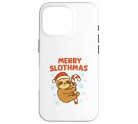 Merry Slothmas Kids Christmas Sloth Design Case for iPhone 16 Pro