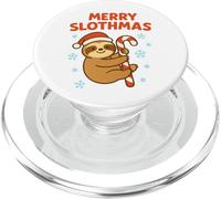 Merry Slothmas Kids Christmas Sloth Design PopSockets PopGrip for MagSafe