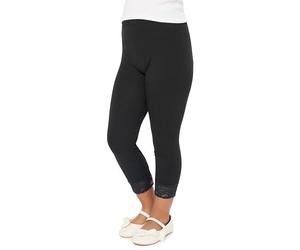 Merry Style Girl's 3/4 Leggings MS10-293(Black,158 cm)