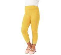 Merry Style Girl's 3/4 Leggings MS10-293(Yellow,128 cm)