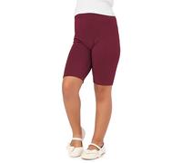 Merry Style Girl's Short Leggings MS10-132 (Burgundy, 7-Years)