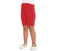Merry Style Girl's Short Leggings MS10-227(Red, 6-Years)
