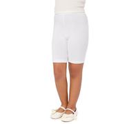 Merry Style Girl's Short Leggings MS10-227(White, 12-Years)