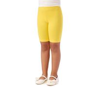 Merry Style Girl's Short Leggings MS10-227 (Yellow, 146 cm)