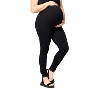 Merry Style MS10-460 Women's Long Viscose Maternity Leggings Large Sizes, black, 7XL Plus