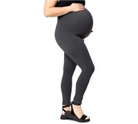 Merry Style MS10-460 Women's Long Viscose Maternity Leggings Large Sizes, Dark melange, 7XL Plus