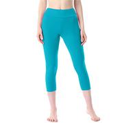 Merry Style Women's 3/4 Cotton Leggings MS10-430 (Dark Turquoise, L)