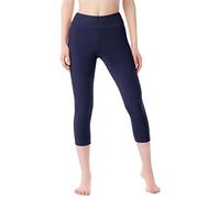 Merry Style Women's 3/4 Cotton Leggings MS10-430 (Navy Blue, L)