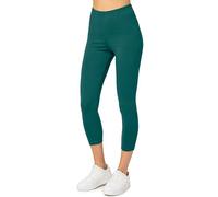 Merry Style Women's 3/4 Leggings MS10-199 (Emerald Green, L)