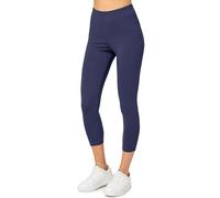 Merry Style Women's 3/4 Leggings MS10-199(Navy Blue, XL)