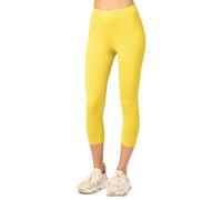 Merry Style Women's 3/4 Leggings MS10-199 (Yellow, S)