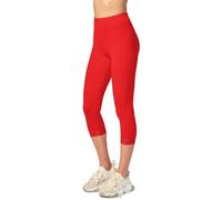 Merry Style Women's 3/4 Leggings MS10-290(Red, XL)