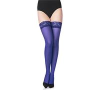 Merry Style Women's 40 DEN Microfiber Hold Up Stockings MS 791 (Cobalt-791, XL-XXL)