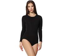 Merry Style Women's Bodysuit MS-114 (Black, XXL)