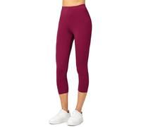 Merry Style Women's Leggings 3/4 MS10-144(Burgundy, S)