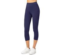 Merry Style Women's Leggings 3/4 MS10-144(Navy Blue, XL)