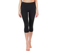 Merry Style Women's Leggings 3/4 MS10-220 (Black, S)