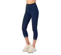 Merry Style Women's Leggings 3/4 with Lace MS10-224(Navy Blue, XXL)