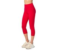 Merry Style Women's Leggings 3/4 with Lace MS10-224(Red, XXL)