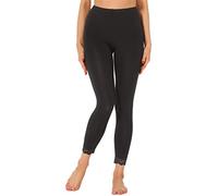 Merry Style Women's Leggings 7/8 with Lace MS10-342(Black,XS)