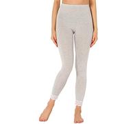 Merry Style Women's Leggings 7/8 with Lace MS10-342(Melange,XL)