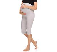 Merry Style Women's Maternity 3/4 Leggings Made from Viscose MS10-298 (Melange, S)