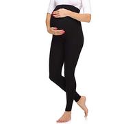 Merry Style Women's Maternity Long Leggings Made from Viscose MS10-297 (Black, XL)