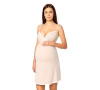 Merry Style Women's Maternity Petticoat Women's Summer Maternity Dress Summer Elastic Lightweight Breathable Petticoat Women's Viscose Underskirt MS10-466, beige, L