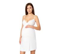 Merry Style Women's Maternity Petticoat Women's Summer Maternity Dress Summer Elastic Lightweight Breathable Petticoat Women's Viscose Underskirt MS10-466, White, XL