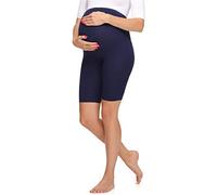 Merry Style Women's Maternity Short Leggings Made from Viscose MS10-299 (Navy, 4XL)