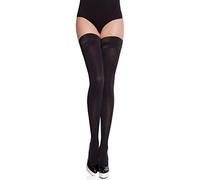 Merry Style Women's Opaque Hold Up Stockings MS 632 60 DEN (Black, XS-S)