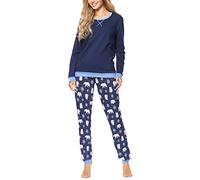 Merry Style Women's Pyjamas MS10-168(Dark Blue Bear-2, XL)