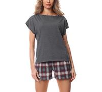 Merry Style Women's Pyjamas MS10-178 (DarkMelange/Claret, XXL)