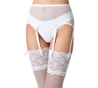Merry Style Women's Suspender Belt MSKS912 (White-1, M)