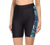 Merry Style Women's Swim Shorts MS10-331 (Black/Pattern1, 8)