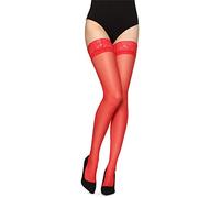 Merry Style Women's transparent Stockings MS 200 15 DEN (Rot, XS-S)