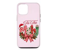 Merry Tis The Mahj Mahjong Patchwork Xmas Lights Cottagecore Case for iPhone 12/12 Pro
