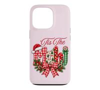 Merry Tis The Mahj Mahjong Patchwork Xmas Lights Cottagecore Case for iPhone 13 Pro