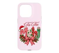 Merry Tis The Mahj Mahjong Patchwork Xmas Lights Cottagecore Case for iPhone 15 Pro