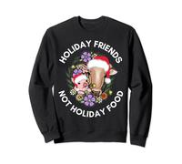 Merry Vegan Christmas Plant Based Xmas Friends Not Food Sweatshirt