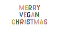 Merry Vegan Christmas Women's Christmas T-Shirt - White - XL