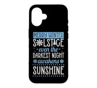 Merry Winter Solstice Even The Darkest Night Awakens Case for iPhone 16