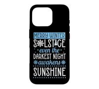 Merry Winter Solstice Even The Darkest Night Awakens Case for iPhone 16 Pro