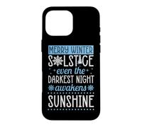 Merry Winter Solstice Even The Darkest Night Awakens Case for iPhone 16 Pro Max